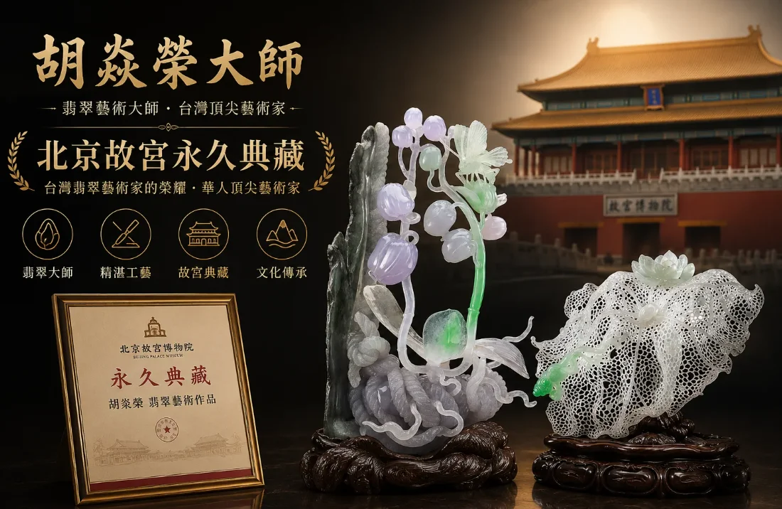 胡焱榮大師 讓翡翠藝術走向世界的文化推手 北京故宮永久典藏的翡翠藝術家